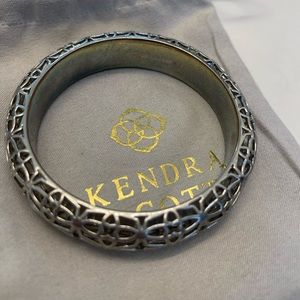 Kendra Scott large bangle bracelet silver